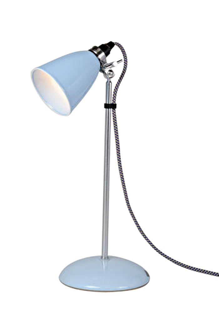 Hector petite lampe de table bleue. Original BTC. 