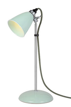 Hector petite lampe de table en porcelaine verte. Original BTC. 