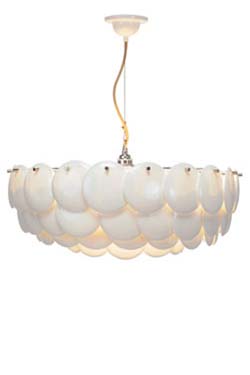 Pempridge grande suspension en porcelaine fine. Original BTC. 