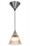 Circus pendant lamp in fluted glass. Original BTC. 