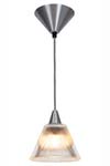 Circus pendant lamp in fluted glass. Original BTC. 