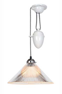 Coolie Prismatic pendant lamp up and down. Original BTC. 