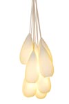 Drop Zero 9-light natural gloss porcelain chandelier. Original BTC. 