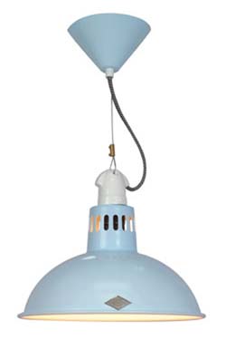 Paxo blue pendant lamp. Original BTC. 