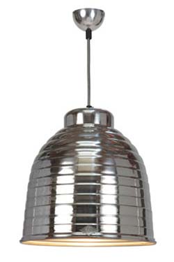 Ripple pendant lamp in natural aluminium. Original BTC. 