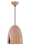 Stanley hammered pink copper pendant lamp. Original BTC. 