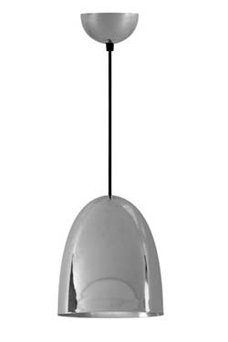 Stanley medium polished nickel pendant lamp. Original BTC. 