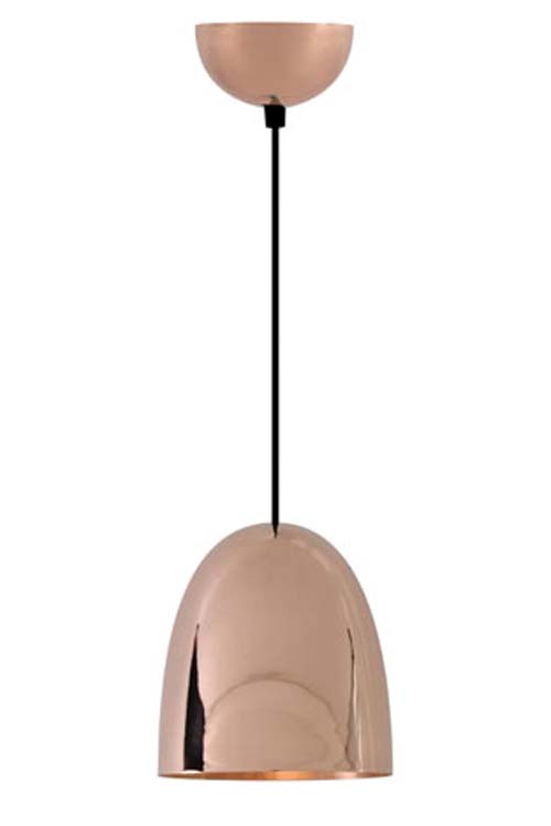 Stanley pink copper pendant lamp small model. Original BTC. 