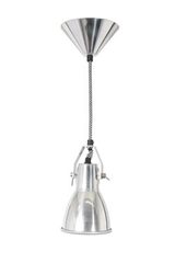 Stirrup natural aluminium pendant lamp small. Original BTC. 