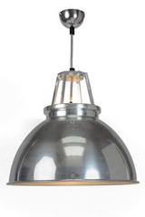 Titan large aluminium pendant lamp without glass. Original BTC. 