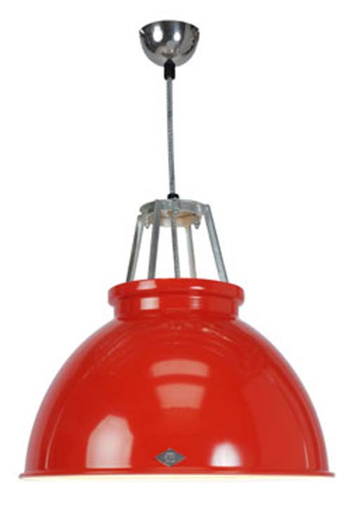 Titan red large pendant lamp without glass. Original BTC. 