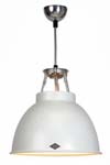 Titan white pendant lamp medium model without glass. Original BTC. 