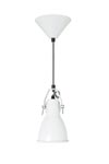 White industrial style pendant lamp Stirrup. Original BTC. 