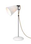 Hector Plissée table lamp with white porcelain shade. Original BTC. 