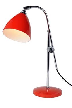 Task lampe de bureau rouge. Original BTC. 