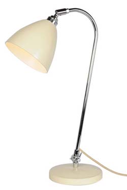 Task Solo Lampe de bureau en métal crème. Original BTC. 