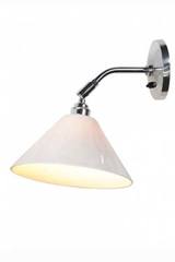Task Ceramic chrome wall lamp. Original BTC. 