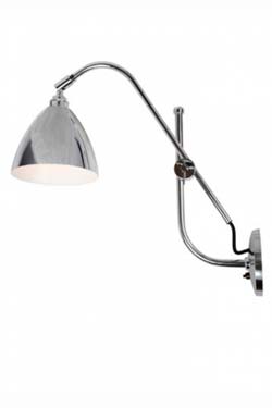 Task chrome-plated wall lamp. Original BTC. 