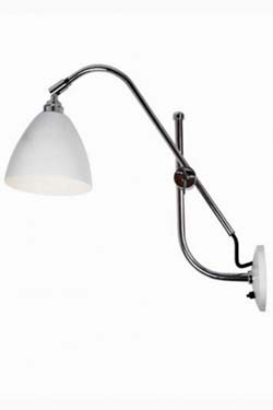 Task white wall lamp. Original BTC. 