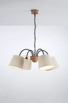 Bamboo Fogo lustre 4 lumières en bois . Paulo Coelho. 