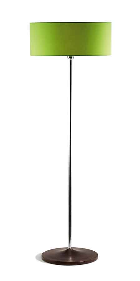 Lampadaire droit vert abat jour tissu Lampadaire droit vert abat jour tissu