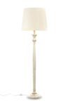 Lampadaire Turn Rustico en bois teinté écru. Paulo Coelho. 
