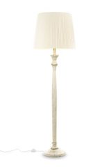 Lampadaire Turn Rustico en bois teinté écru. Paulo Coelho. Lampadaire Turn Rustico en bois teinté écru. Paulo Coelho.