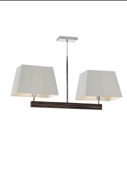 Suspension double Smooth II en bois d