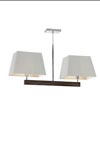 Suspension double Smooth II en bois d