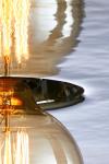 Silver disc wall light Zenith Mirage 50cm . RADAR. 