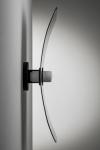 Wall lamp in silvered hammered glass Solar. RADAR. 