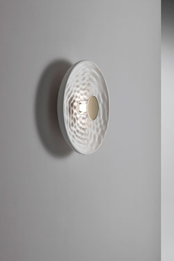 Pulse 60cm plaster dome wall light. RADAR. 