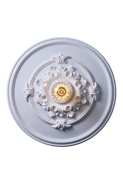 Classic 19th century ceiling light in white plaster Rivoli. RADAR. 