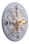 Large wall light in moulded plaster with floral decor Rivoli. RADAR. 