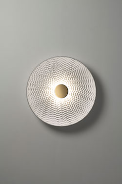 Pulse 60cm plaster dome wall light. RADAR. 