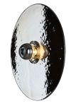 Silver disc wall light Zenith Mirage 50cm . RADAR. 