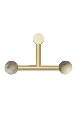 Applique géométrique 2 lumières et albâtre Rigoberta. Robin. 