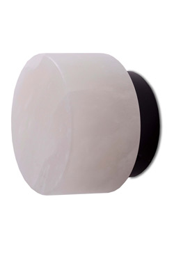 Rock alabaster bathroom wall light, 9 cm. Robin. 