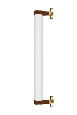 Roseline brass and glass bathroom wall light, 60 cm . Robin. 