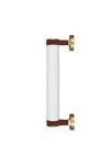 Roseline bathroom wall light in fluted glass tube, 40 cm . Robin. 