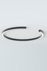 Roberta black ring ceiling LED light 50cm. Robin. Roberta black ring ceiling LED light 50cm. Robin.