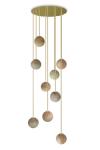 Royal alabaster 9-ball chandelier. Robin. 