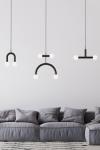 Rigoberta Duo 4-light metal tube pendant lamp. Robin. 