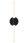Contemporary black tube wall light with integrated LED Roos. Robin. 