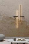 Large black metal wall light Rut. Robin. 