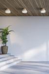 White metal ceiling light Reiko. Robin. 