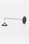 120 cm offset wall light, adjustable, black and green Roma. Robin. 