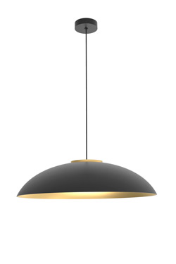 Large black and gold dome pendant light Rebeca. Robin. 