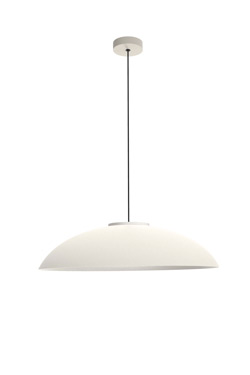 Rebeca white aluminum dome pendant light. Robin. 
