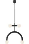 Rigoberta Duo 4-light metal tube pendant lamp. Robin. 